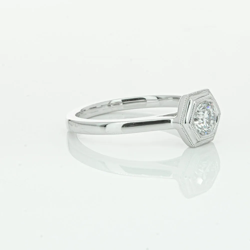 18ct White Gold .51ct Diamond Windsor Ring