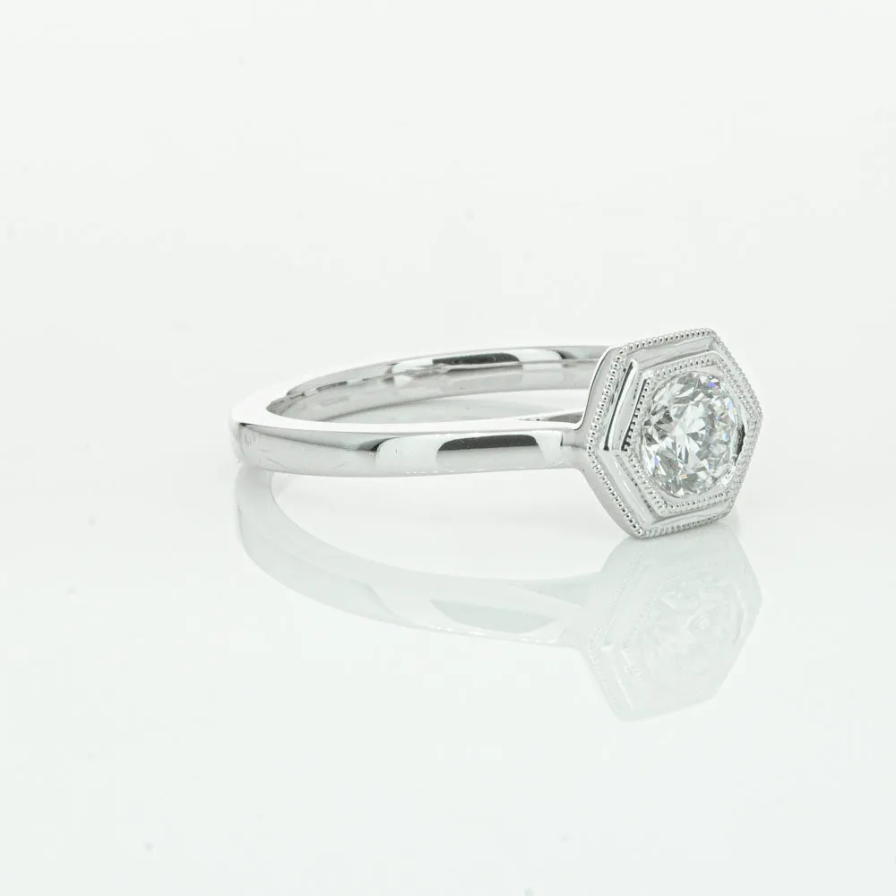 18ct White Gold .51ct Diamond Windsor Ring