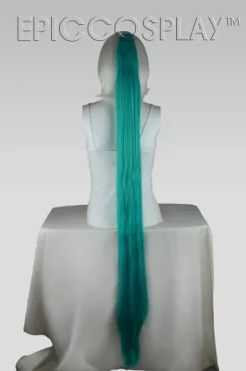 50" Straight Ponytail Clipon - Vocaloid Green