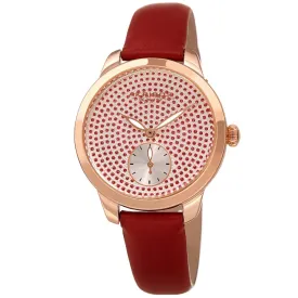 Akribos Xxiv Quartz Red Dial Ladies Watch AK1089RD