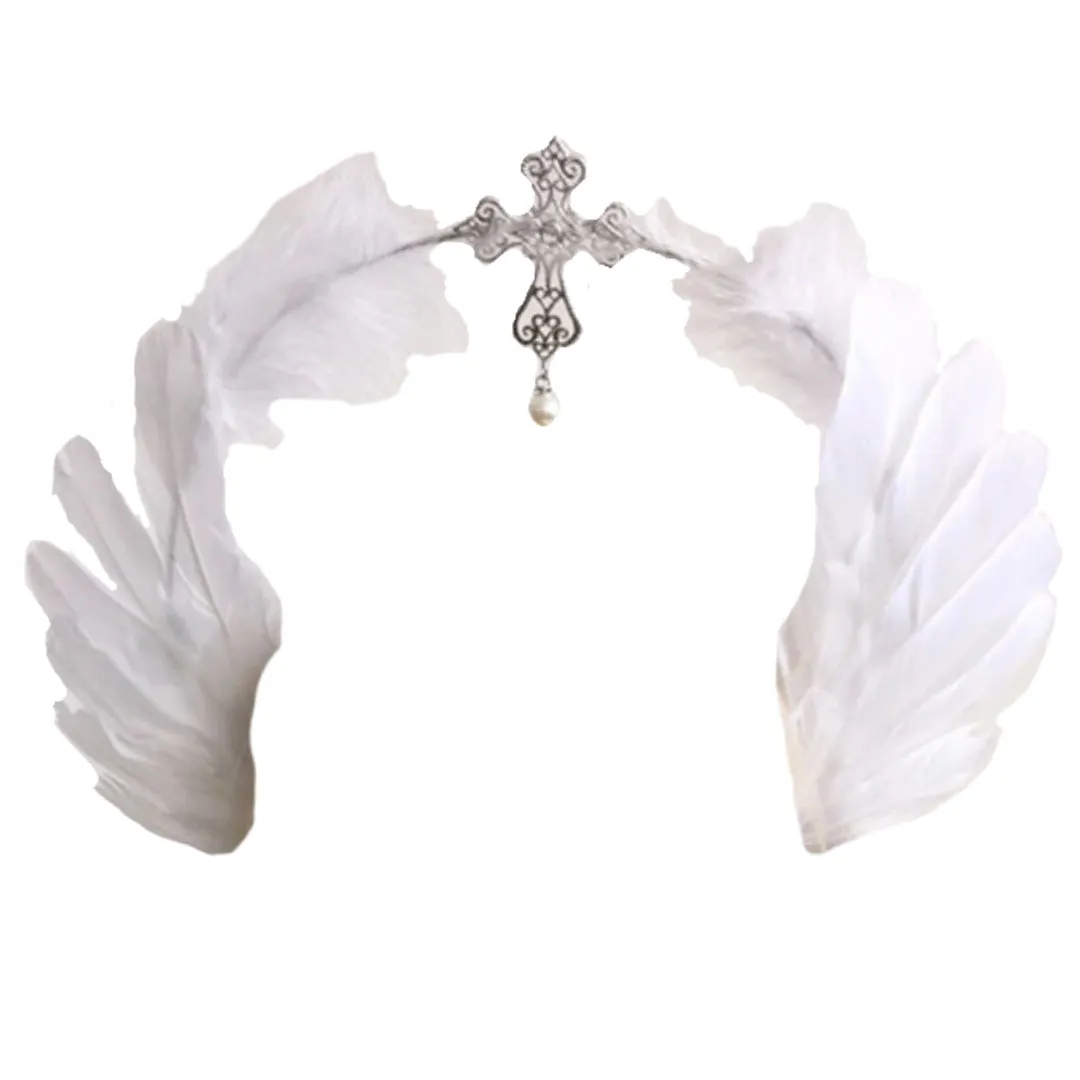 Angelic- the Feathered Halo Headpiece 4 Styles