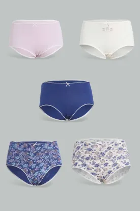 Assorted Mama Brief Set For Women (5 Of Pack)