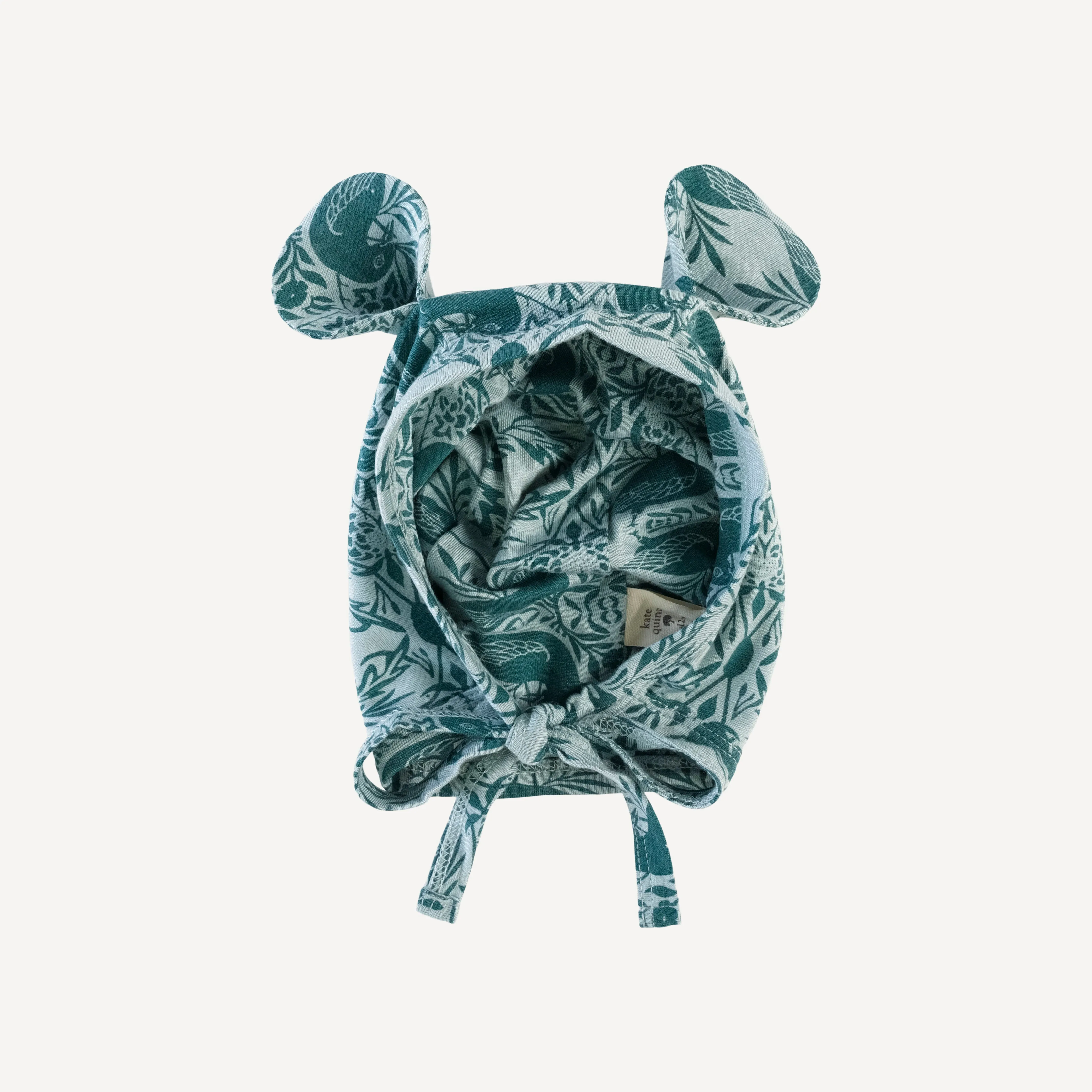 bear hat | teal bird nouveau | lenzing modal