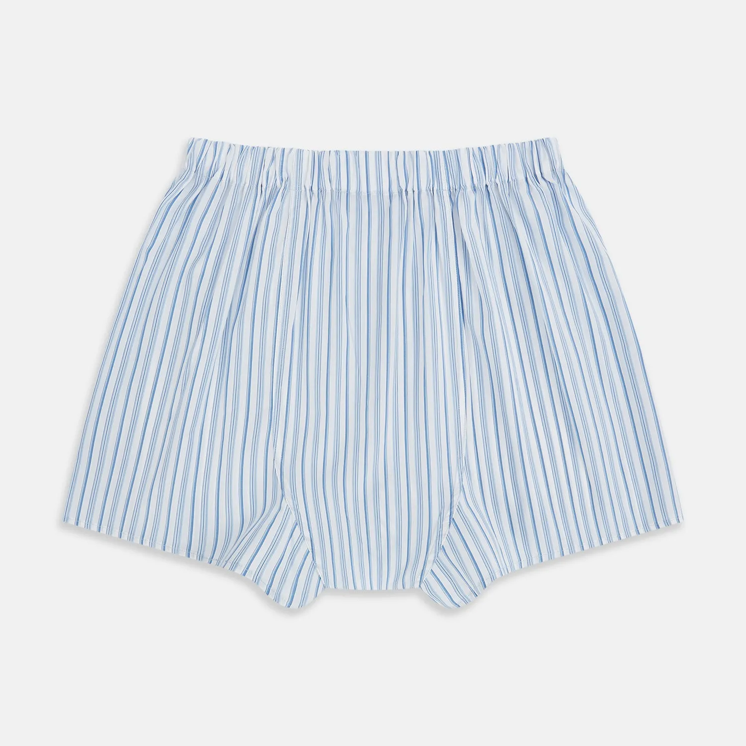 Blue Multi Stripe Godfrey Boxer Shorts