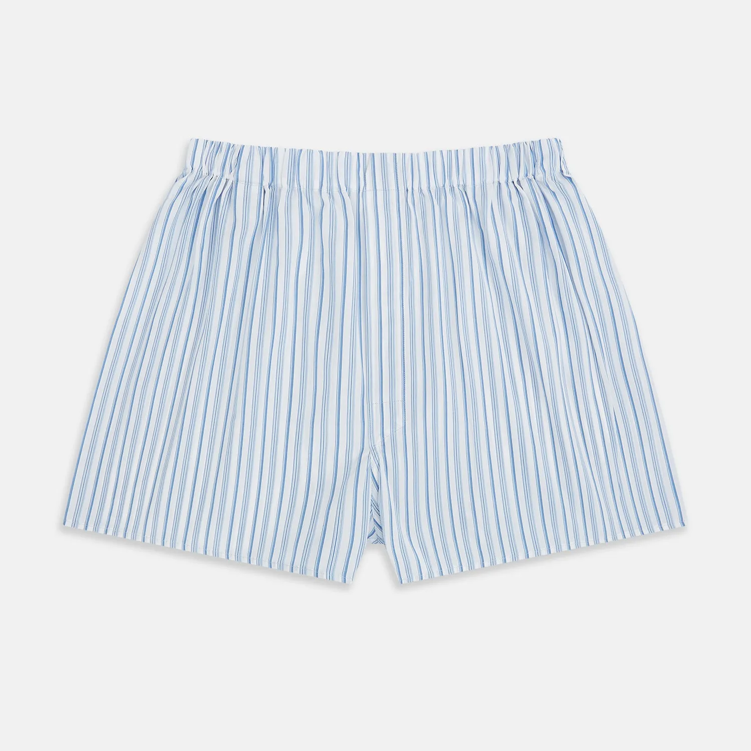 Blue Multi Stripe Godfrey Boxer Shorts