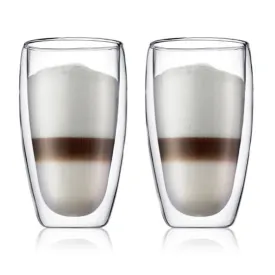 Bodum Pavina 15 Oz Double Wall Glass 2 /Set