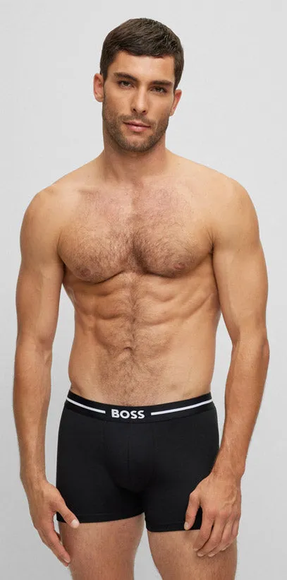 Boss 3 Pair Trunks Bold In Black For Men