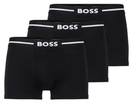 Boss 3 Pair Trunks Bold In Black For Men