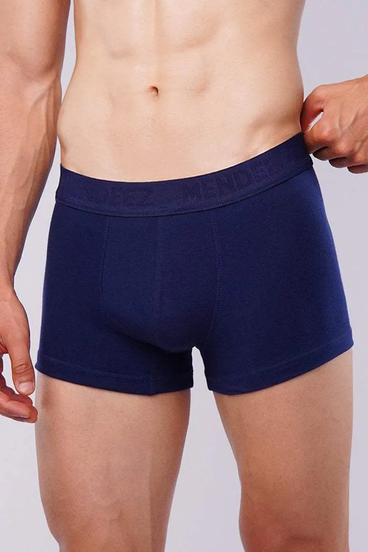 Boxer Trunk - Black, Navy Blue & Charcoal Grey Pack Of 3