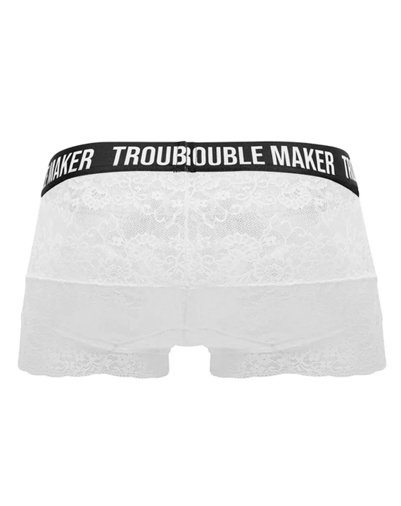 Candyman 99616 Trouble Maker Lace Trunks White