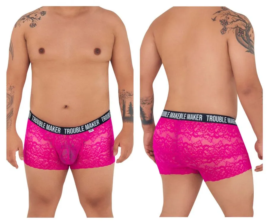 CandyMan 99616X Trouble Maker Lace Trunks Color Pink