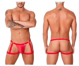 CandyMan 99749 Garter Jockstrap Color Red