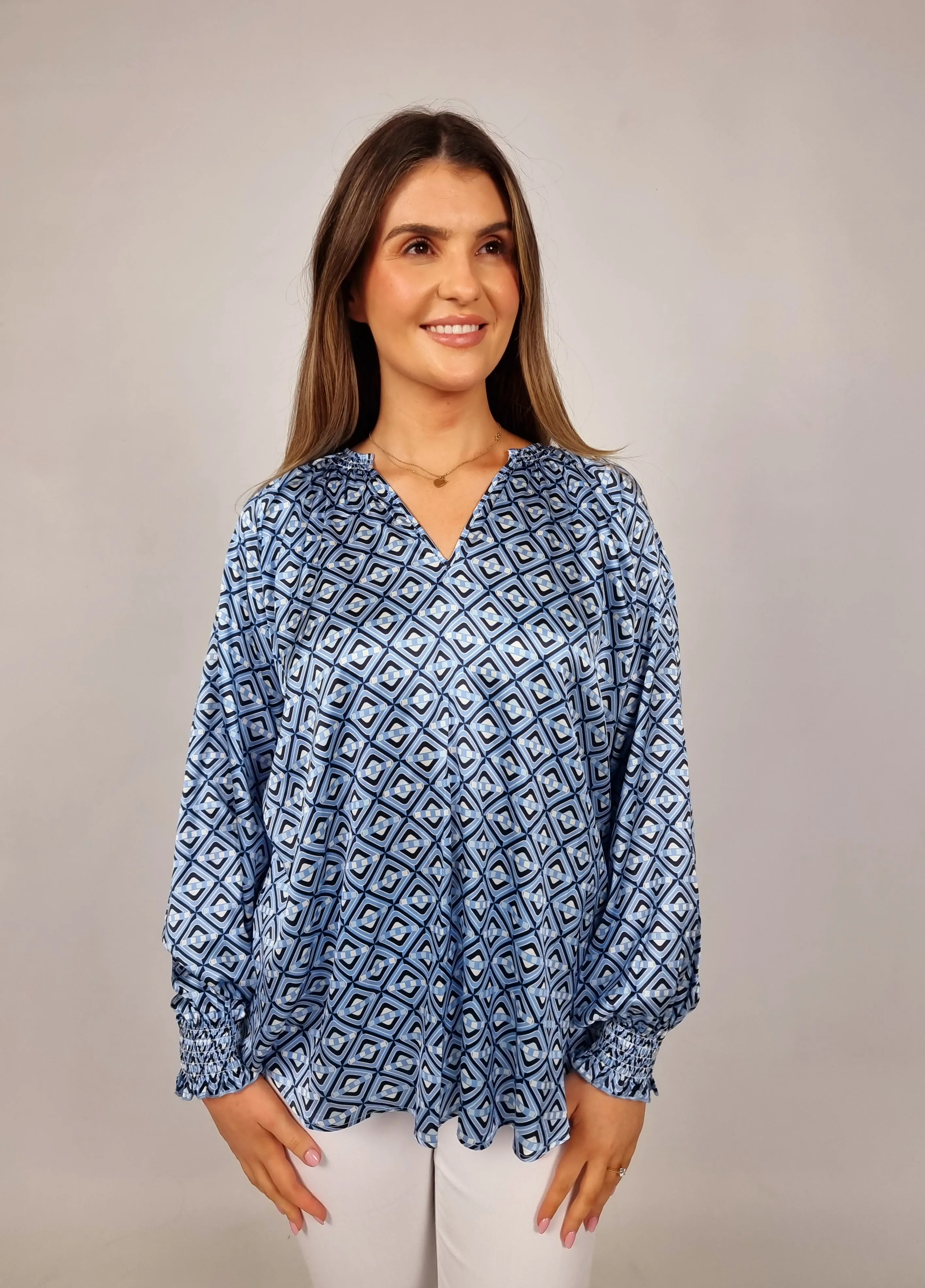 Charlotte Sparre Jammy Blouse Cuppy Blue