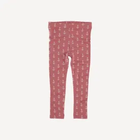 classic skinny legging | nautical red anchor | lenzing modal