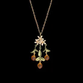 Dainty Orange Blossom Pendant