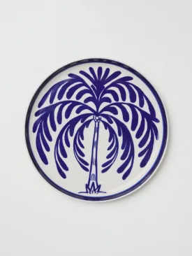 Del Sol Palm Plate Blue