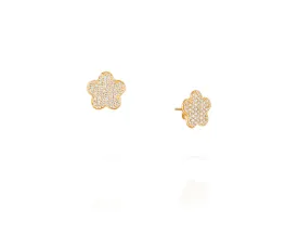 Diamond Clover Earrings