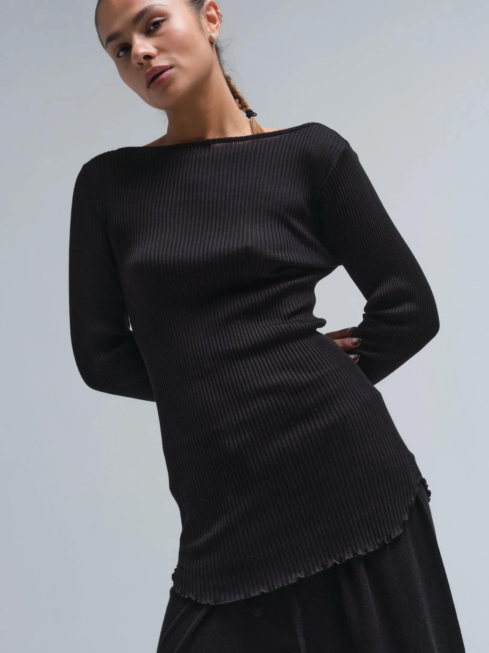 Elegante | Merino wool - Black