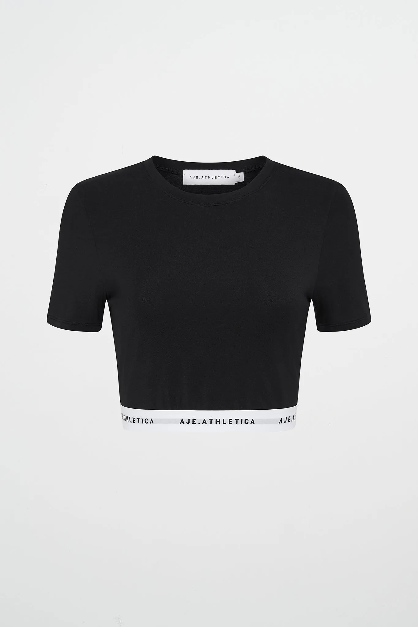 Logo Elastic Cropped Tee