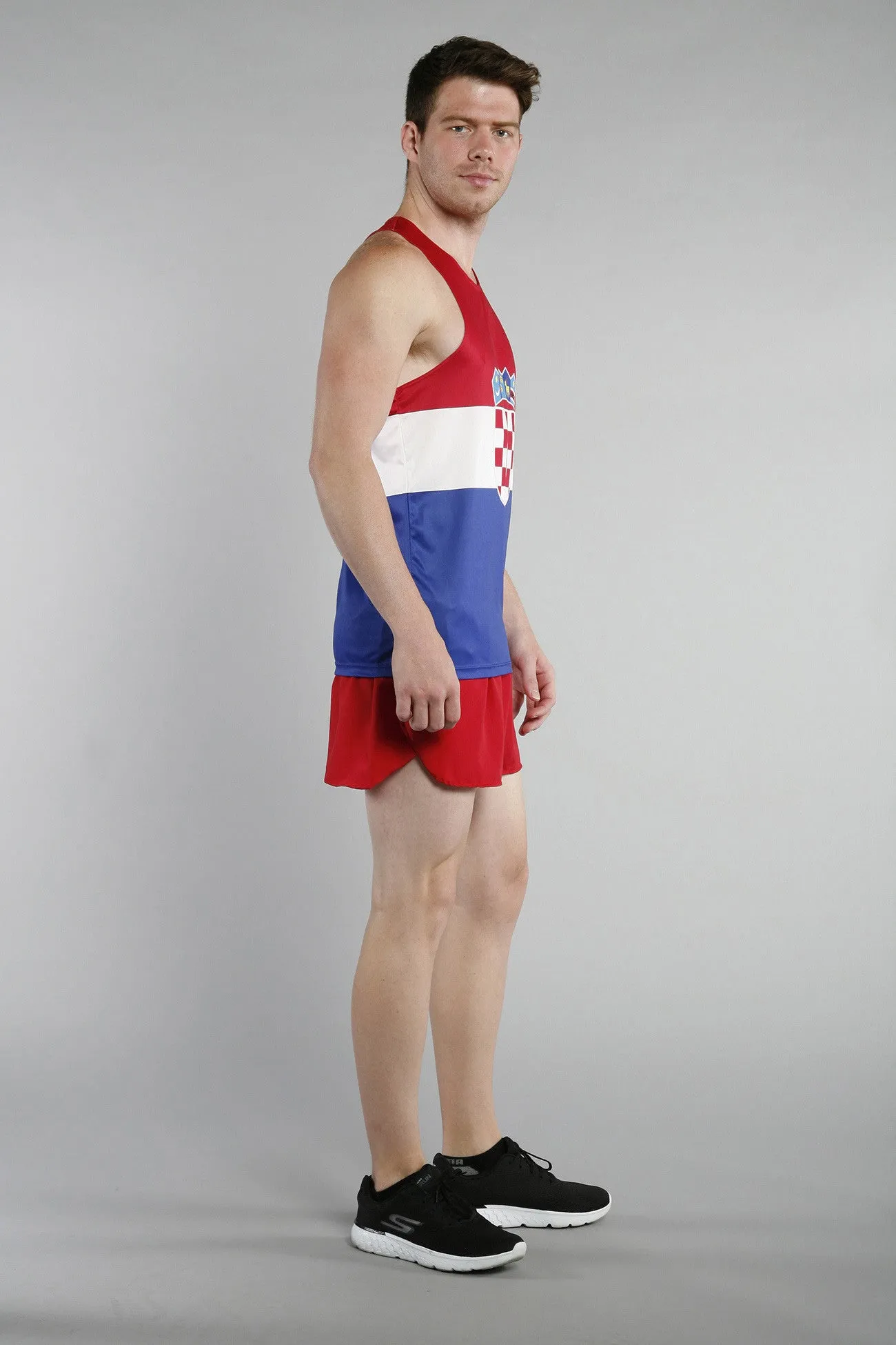 Men's Printed Singlet- Croatia