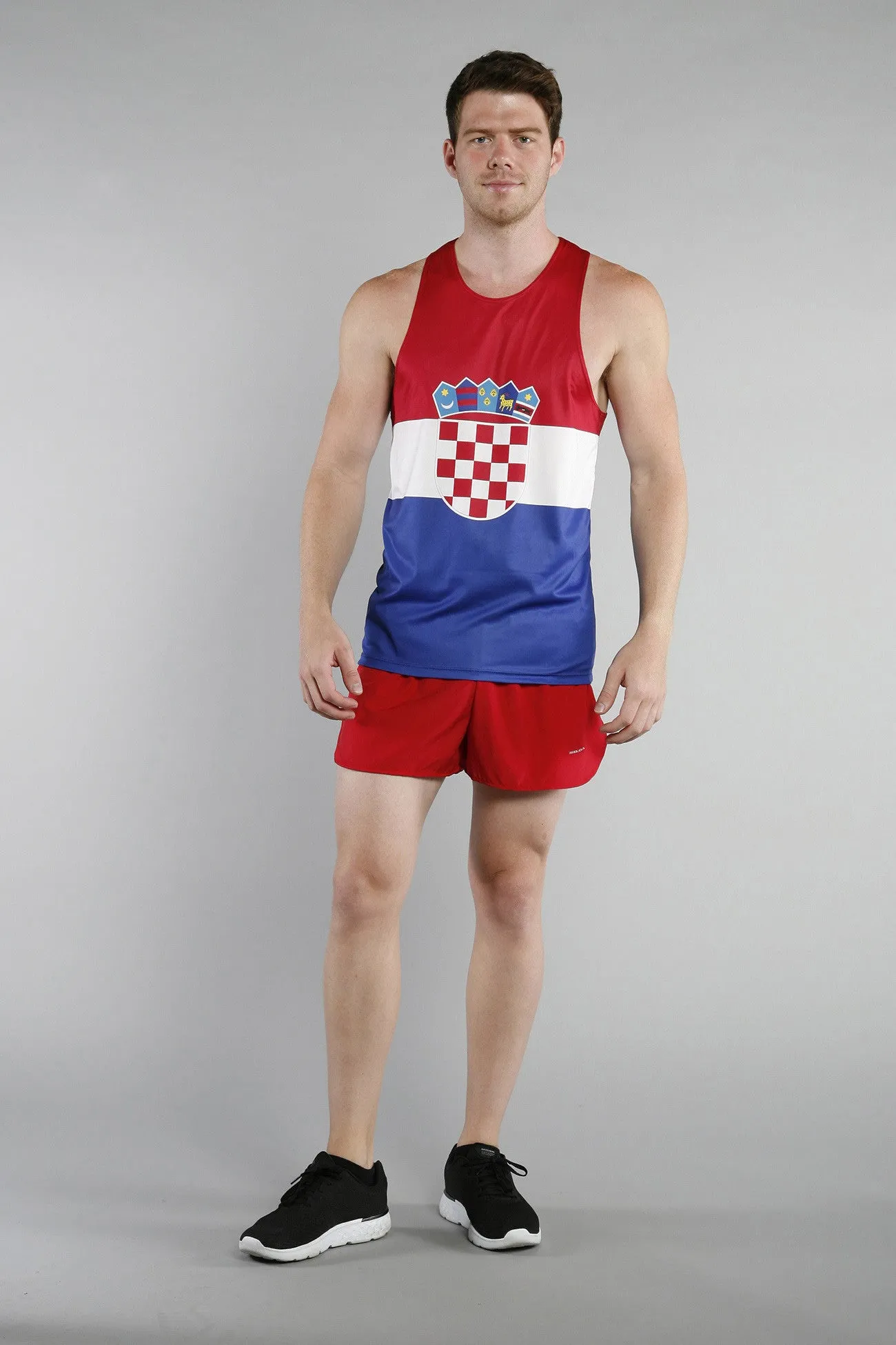 Men's Printed Singlet- Croatia