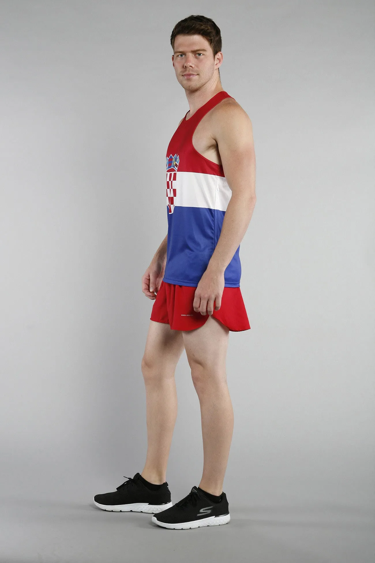 Men's Printed Singlet- Croatia