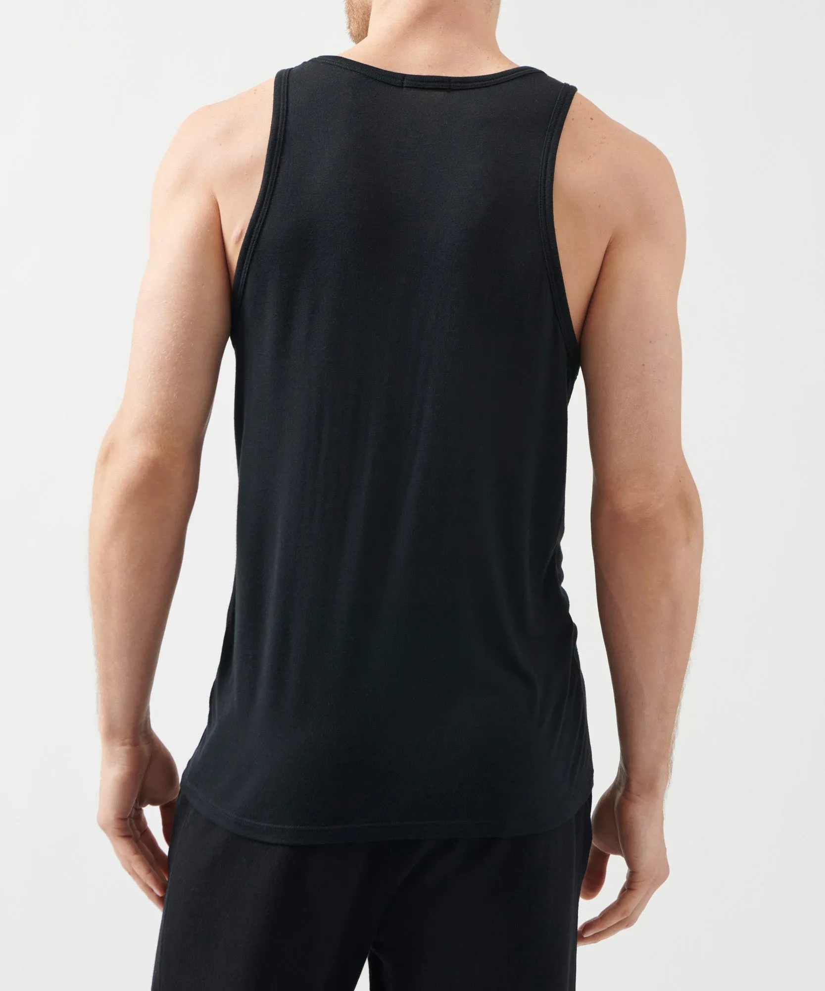 Modal Jersey Tank - Black