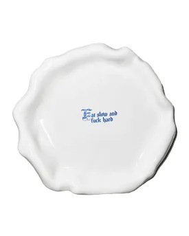 "Eat slow and fuck hard" Explicit Dinner Plate