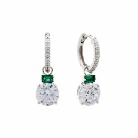 Robyn Silver Cubic Drop Earrings