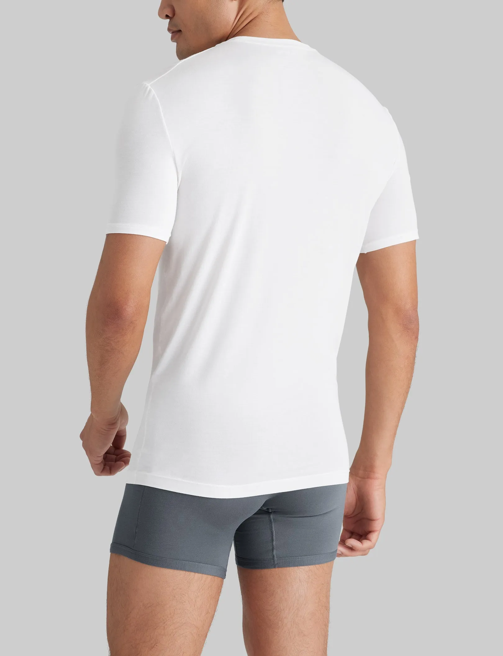 Second Skin Crew Neck Stay-Tucked Undershirt (6-Pack)