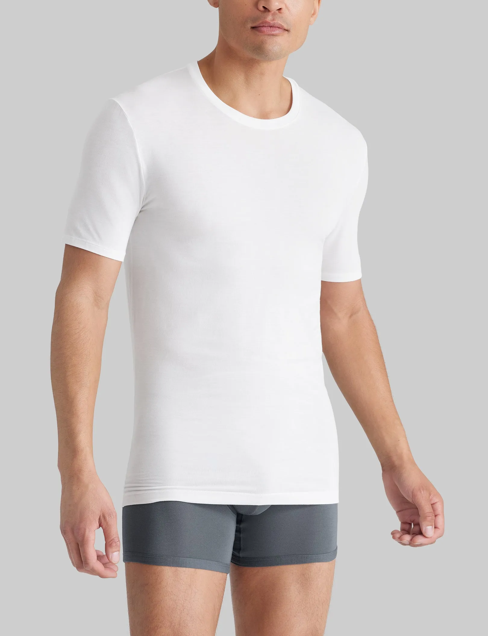 Second Skin Crew Neck Stay-Tucked Undershirt