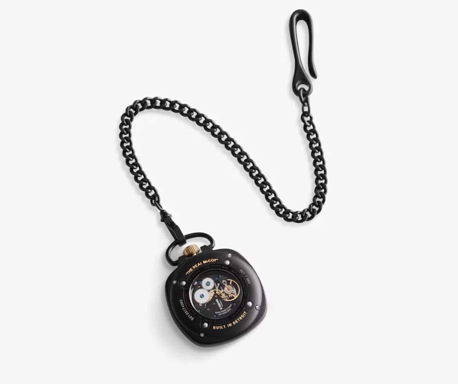 Shinola Elijah McCoy Mechanic Pocket Watch 45mm