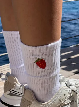 White Berry Socks